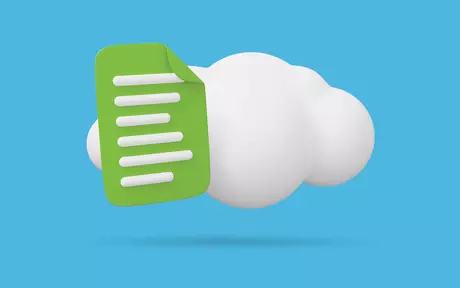 cloud with a folder
