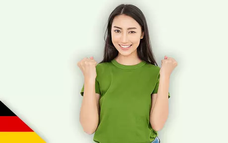 Woman in green shirt