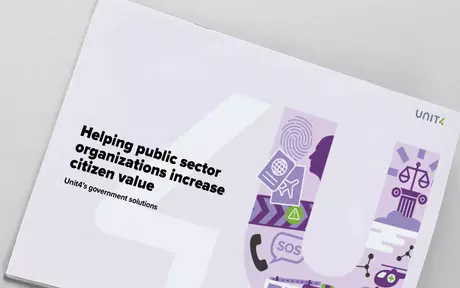 Titelbild für das E-Book darüber, wie Unit4 Behörden im öffentlichen Sektor bei der Steigerung des Mehrwerts für Bürgerinnen und Bürger unterstützt
