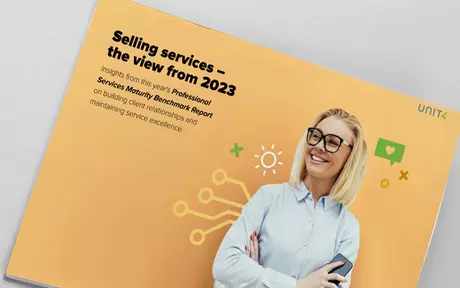 Bild: E-boken ”Selling services - the view from 2023"