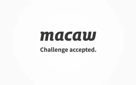 News card image showing Macaw logo