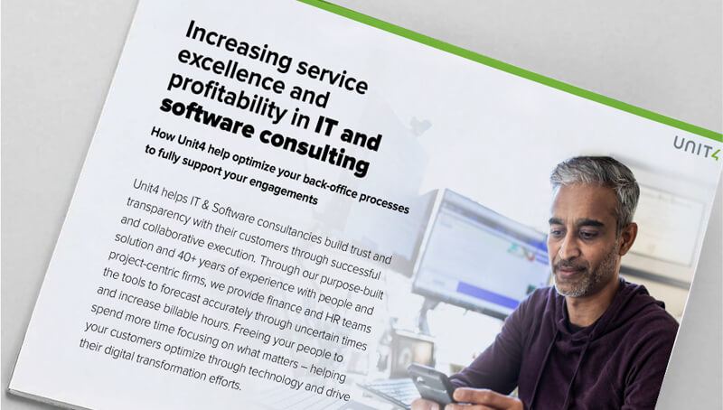 Increase service excellence and profitability in IT & software consulting -e-kirjan kansikuva