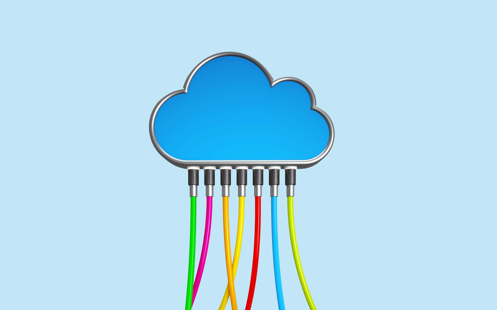 artificial cloud blue background