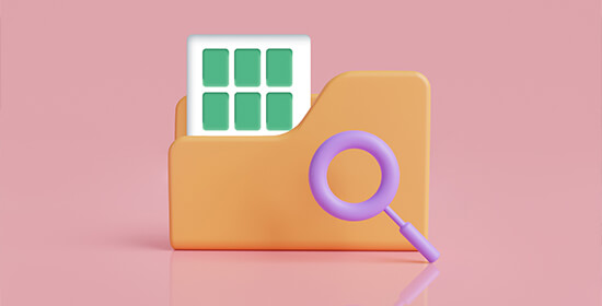 folder with excel