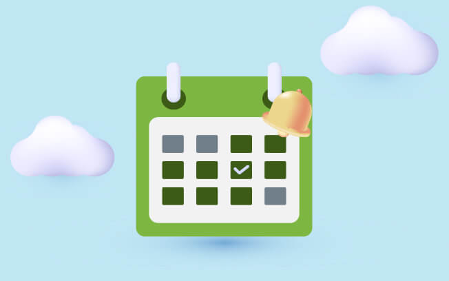 calendar flying
