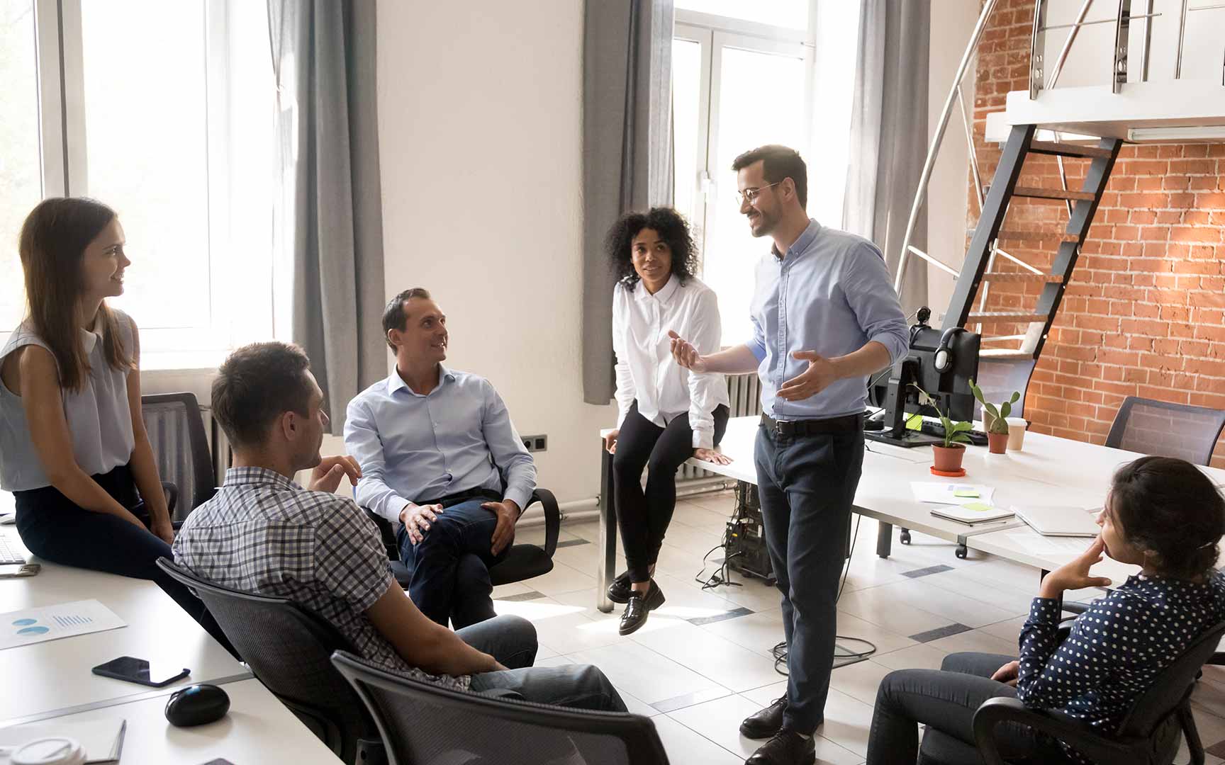 people in office setting