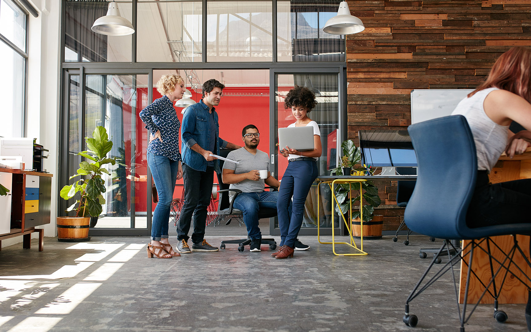 people in office setting