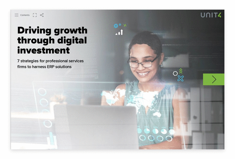 Cover image of Unit4 digital investment eBook