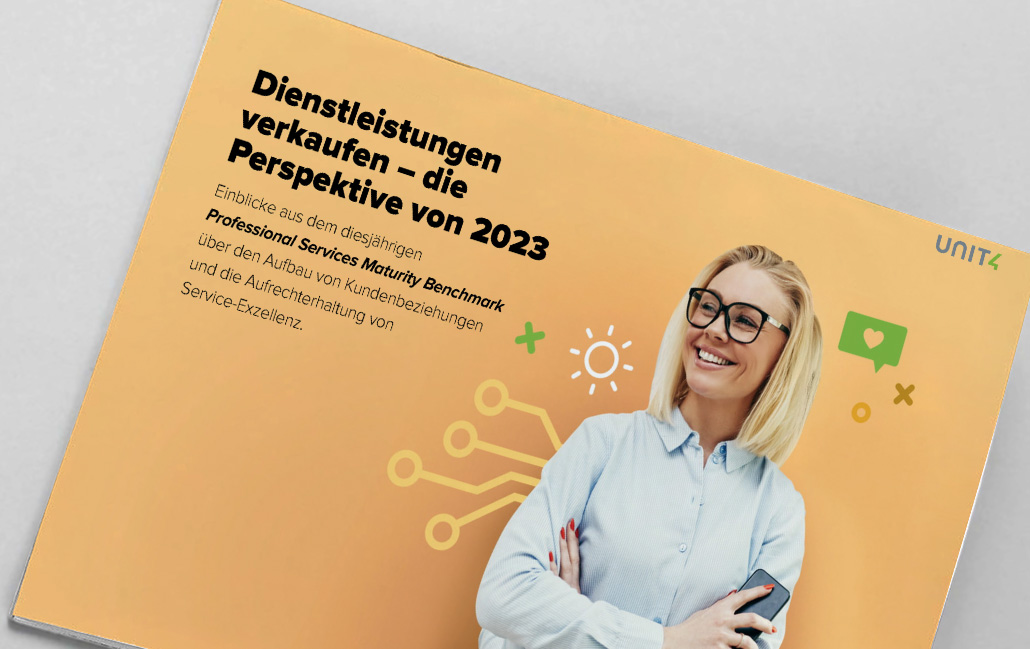 Titelbild für das E-Book „Dienstleistungen verkaufen - die Perspektive von 2023“