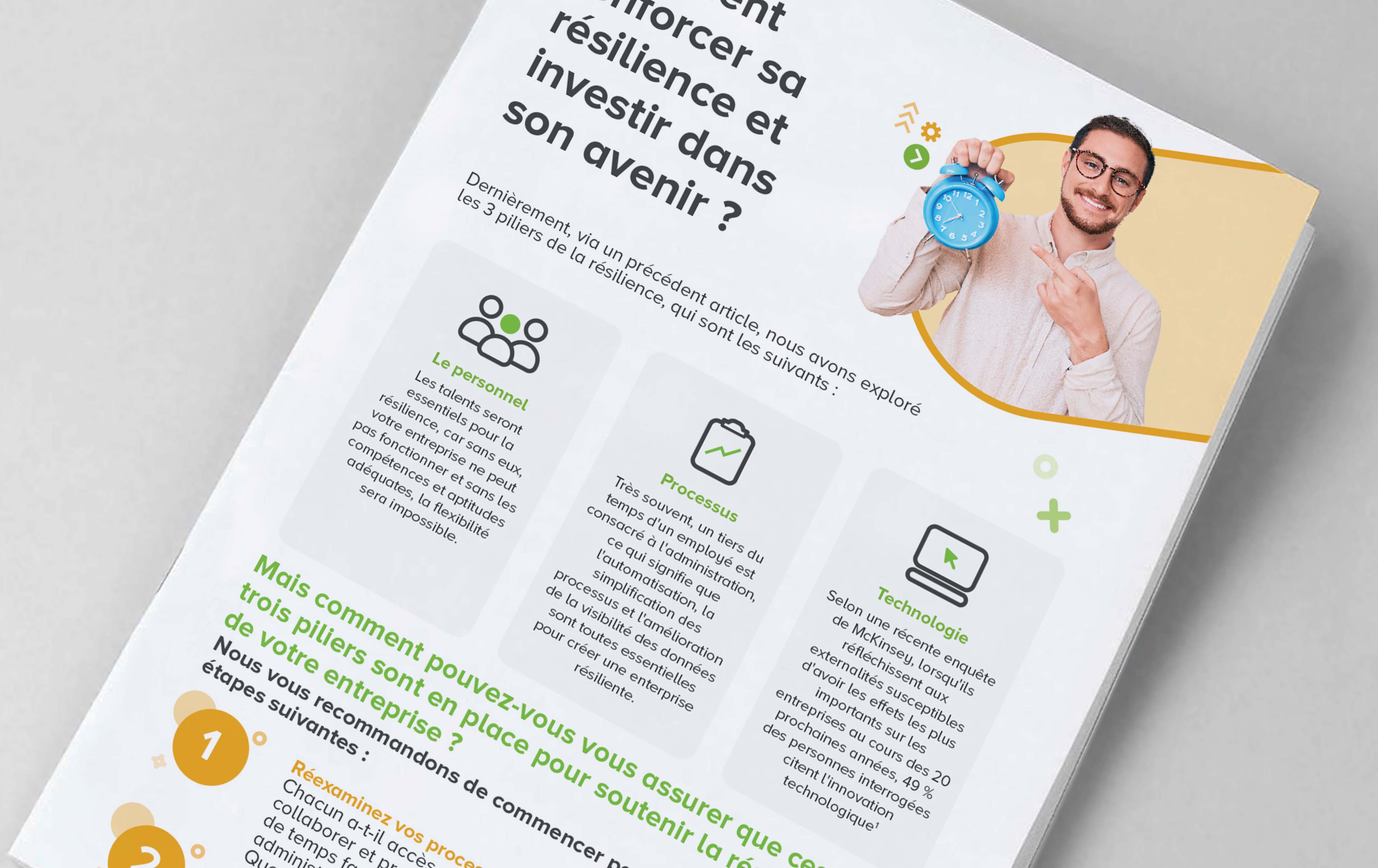 Image de couverture de l’infographie « Comment renforcer votre résilience et investir dans l’avenir de votre entreprise »