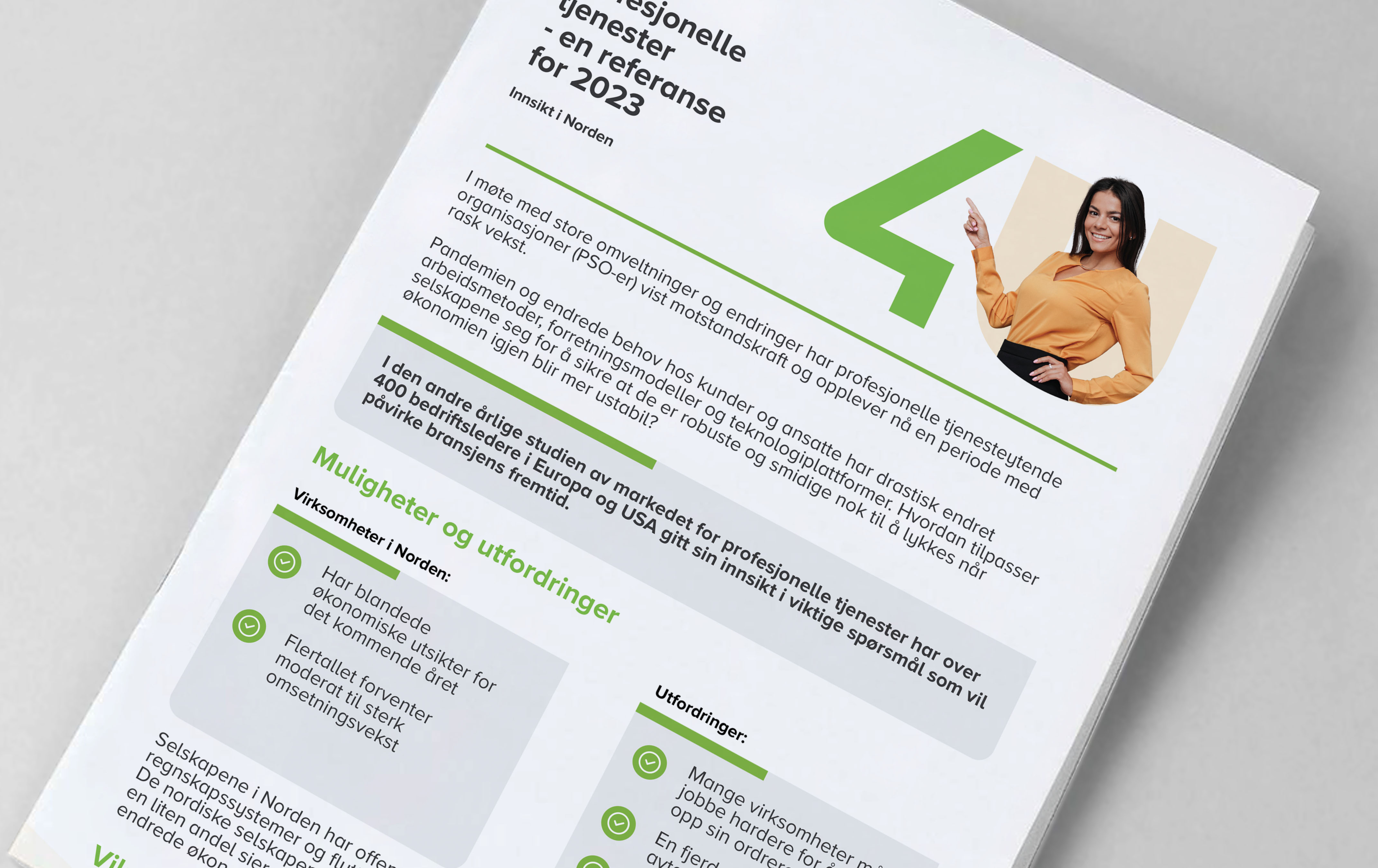 Forsidebilde for «Tjenesteytende virksomheter – en referanseindeks for 2023»-infografikk