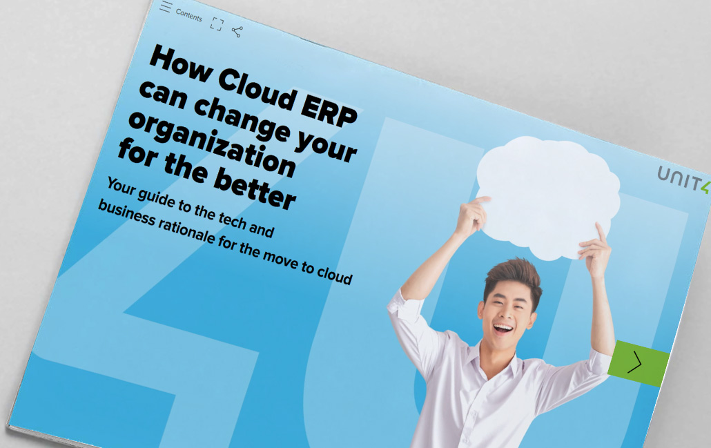 Napsauttamalla pääset lukemaan e-kirjan: "How cloud ERP can change your organization for the better"