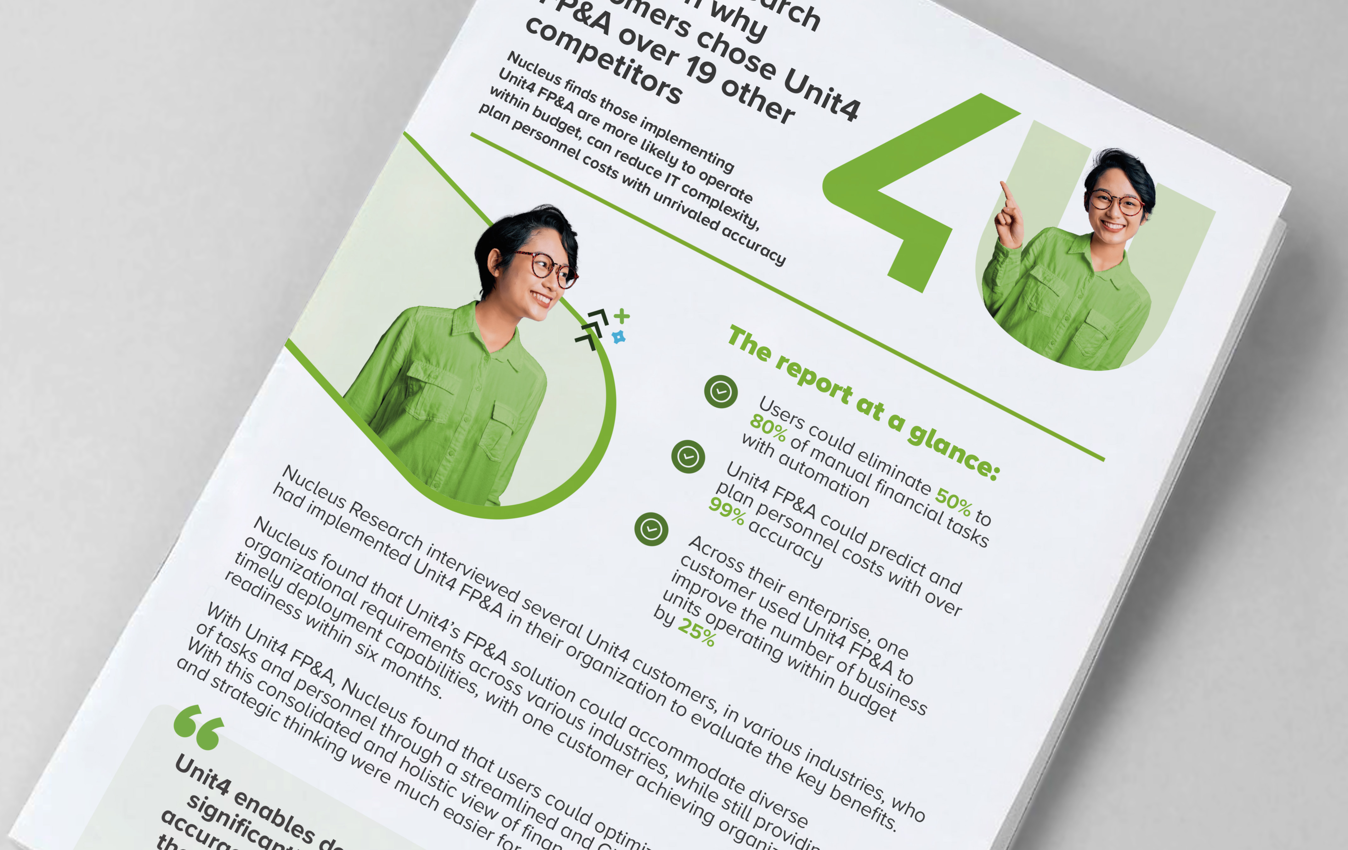 Click here to download the infographic “The Value of Unit4 FP&A”