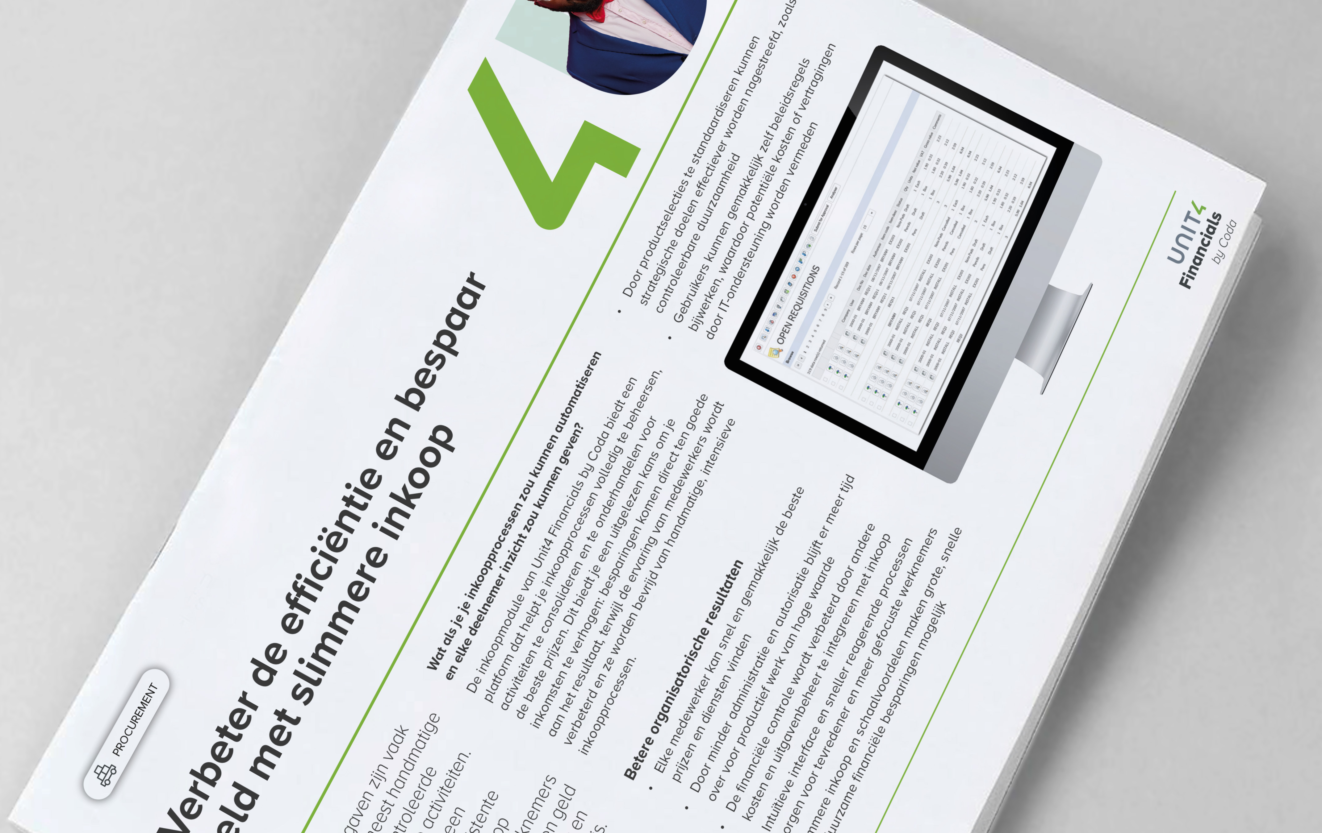Klik hier om onze factsheet over Unit4 Financials by Coda Procurement te downloaden