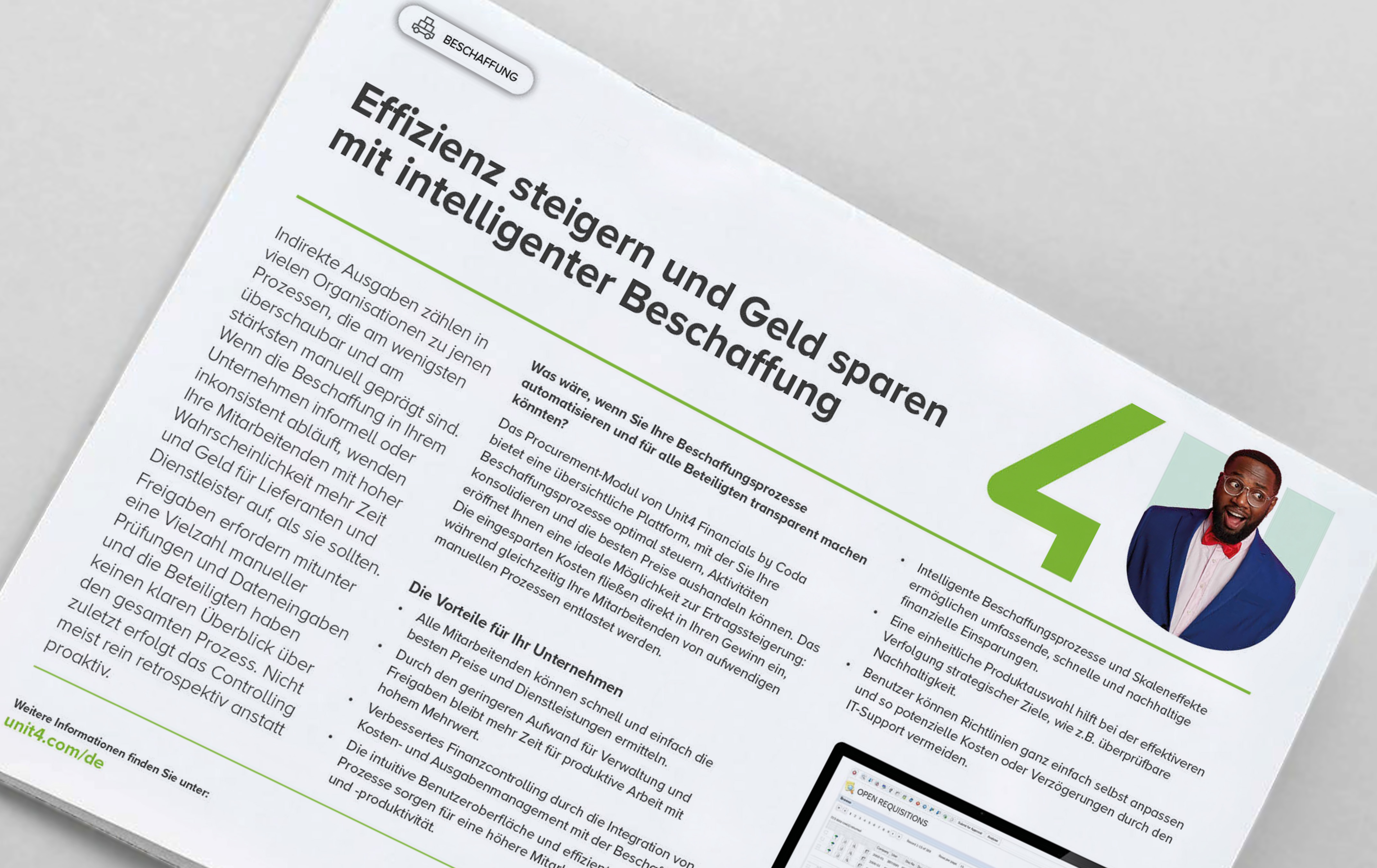 Klicken Sie hier, um das Unit4 Financials by Coda Procurement Factsheet herunterzuladen