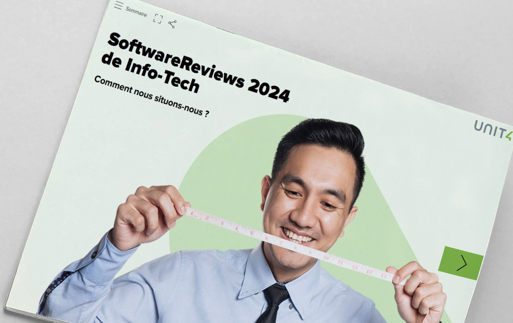 Cliquez ici pour lire notre ebook : « How do we measure up? The Info-Tech SoftwareReviews 2024 » 