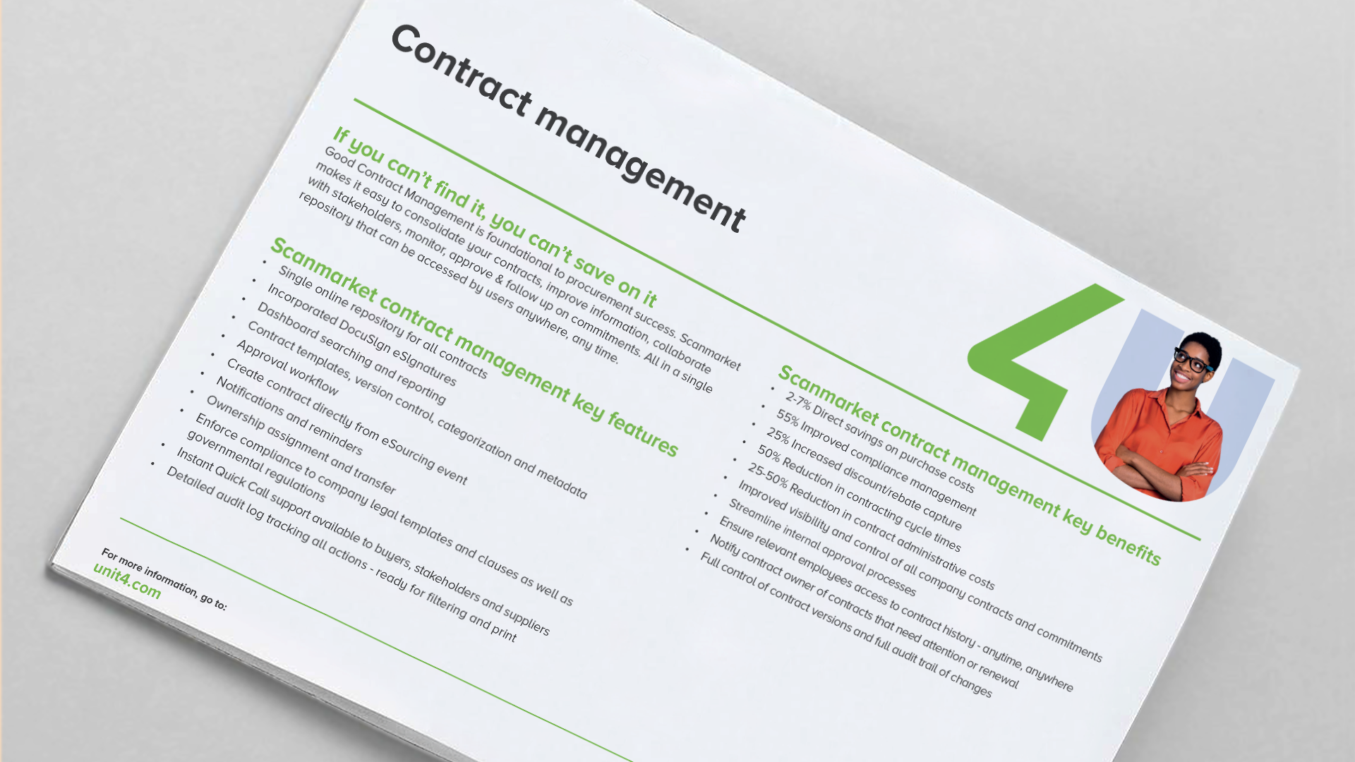 Lue Unit4 Contract Management by Scanmarket -tietosivu napsauttamalla tätä