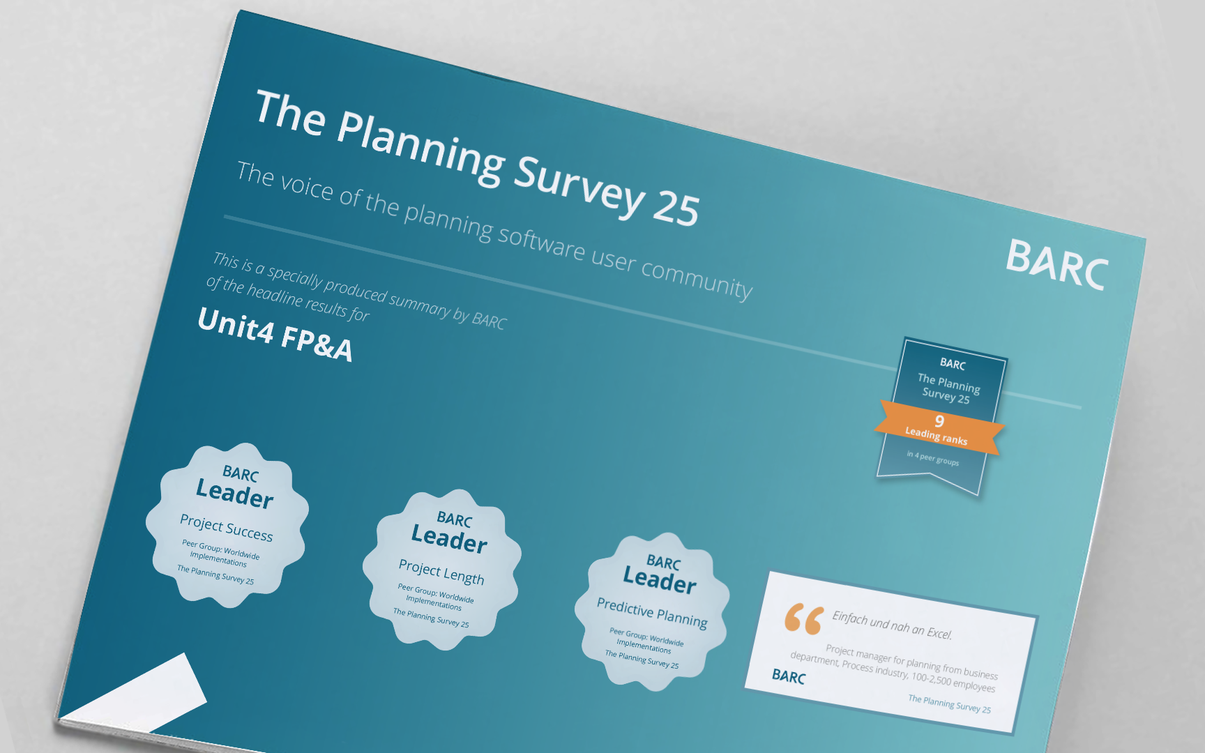 Saat lisätietoja Unit4:n tuloksista BARC:n vuoden 2025 Planning Surveyssä napsauttamalla tätä