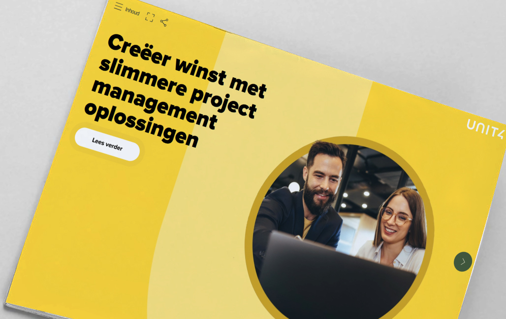 Klik hier om ons e-book te lezen: Creëer winst met oplossingen voor slimmer projectbeheer