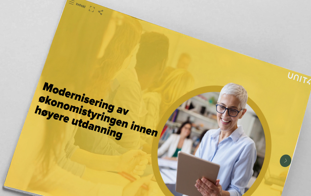 Klikk her for å lese e-boken vår: «Modernisering av økonomistyringen innen høyere utdanning»