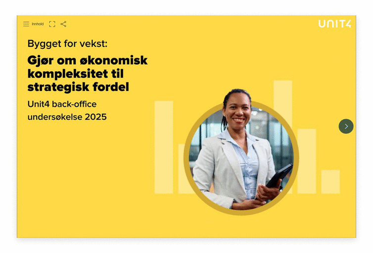 Forsidebilde av Unit4s e-bok om digital investering