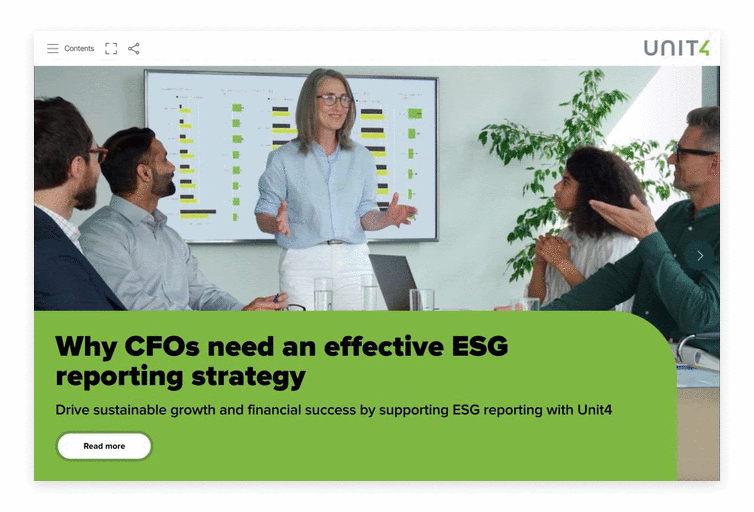 Cover image of Unit4 digital investment eBook