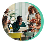 Laptop with award shown on screen