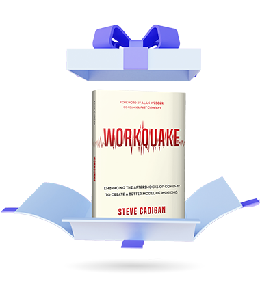 "Workquake book in gift box"