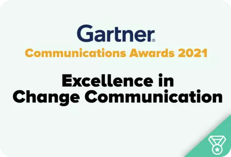 Gartner Communications Awards finalist logo