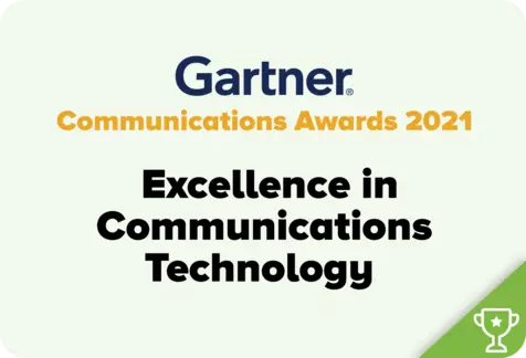 Gartner Communications Awards winner logo
