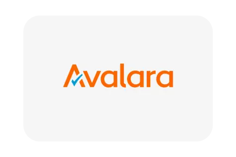 Avalara tax and VAT reporting integrations logo