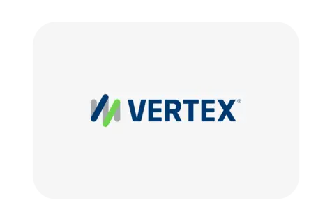 Vertex payroll and tax compliance integrations logo