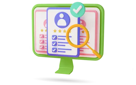 3D image of a computer screen