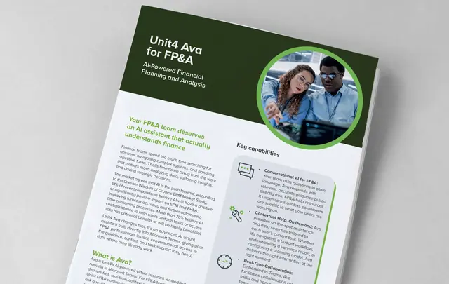 Read about AVA AI capabilities in FP&amp;A