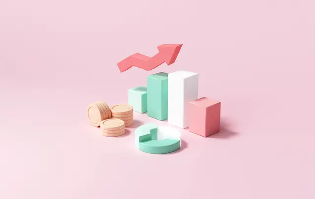 graphics on pink background