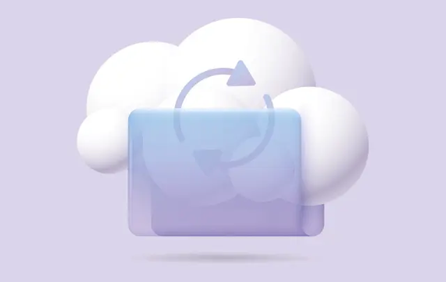 artificial cloud purple background