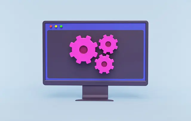 Computer settings Gears icon