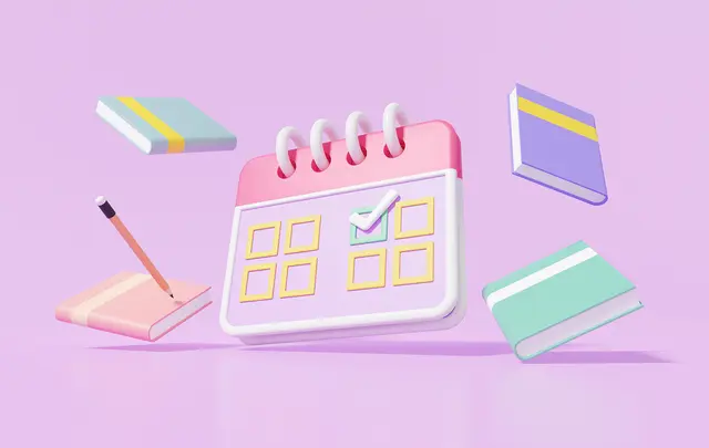 object image calendar and notebooks