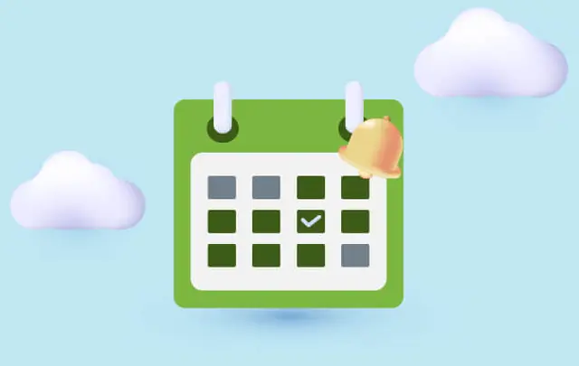 calendar flying