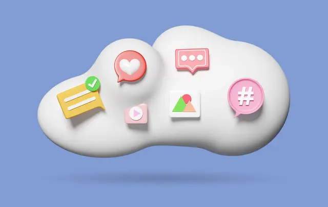 cloud with folders