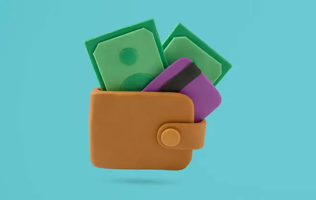 wallet with cards