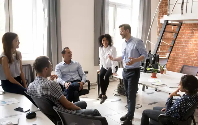 people in office setting