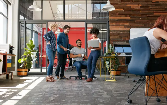 people in office setting