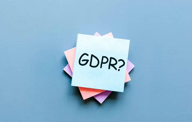 different coloured post-it notes and one says "GDPR?"