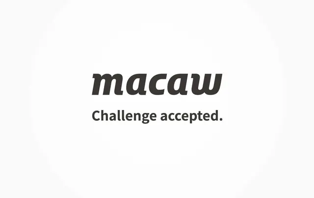 News card image showing Macaw logo