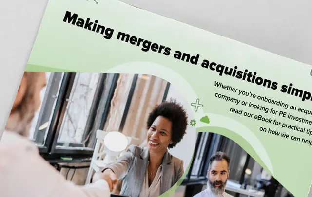 Klik hier om ons e-book “Making mergers and acquisitions simpler” (Fusies en overnames eenvoudiger maken) te lezen