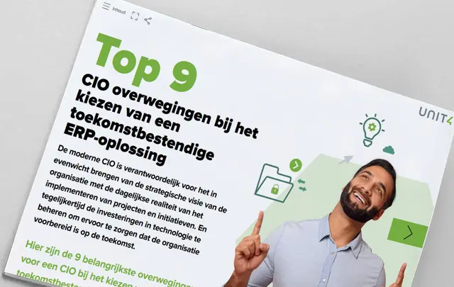 Klik hier om ons e-book '9 belangrijkste CIO-overwegingen voor het kiezen van een toekomstbestendige ERP' te lezen