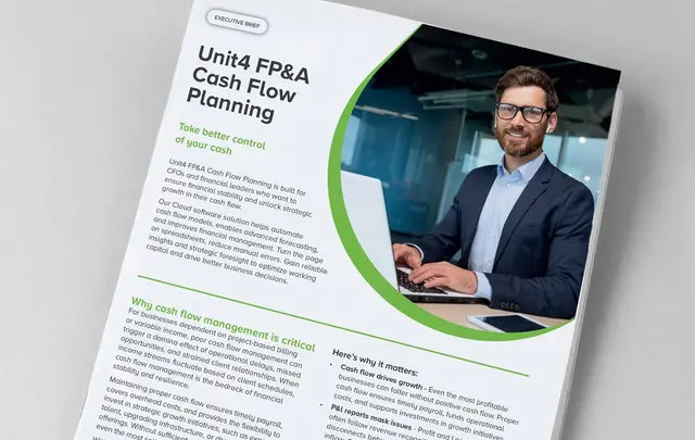 Click here to read our datasheet on the Cash Flow capabilities of our Cloud FP&amp;A software