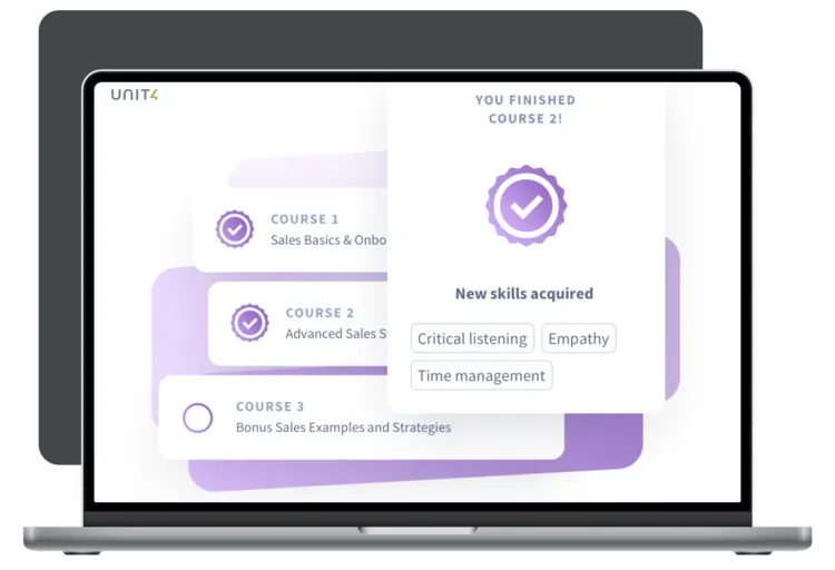 Screenshot showing the talent management capabilities of Unit4 HCM