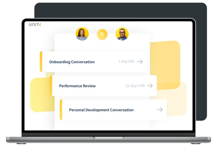 Screenshot showing the talent management capabilities of Unit4 HCM